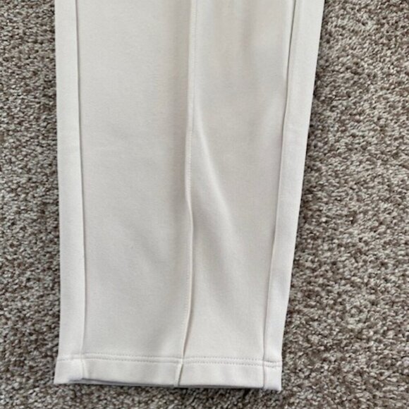 ATHLETA Venice High Rise Pintuck Cropped Pants Ivory Medium - Picture 5 of 11